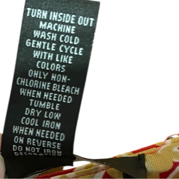 INC International Concepts Red & Gold Print Sleeveless Dress – Large - Picture 4 of 5